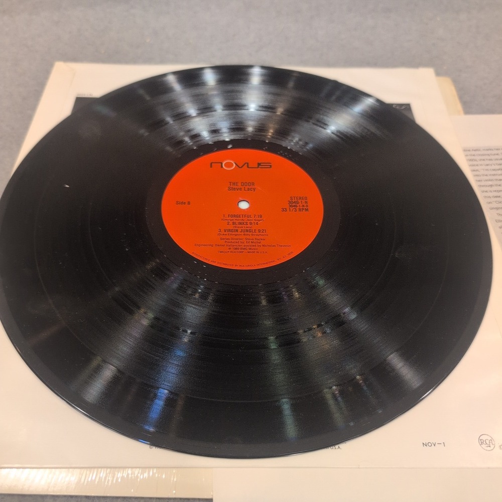 Steve Lacy The Door Vinyl LP 1989 Novus 3049-1-N Jazz Soprano Saxophone VG+ - Picture 5 of 6